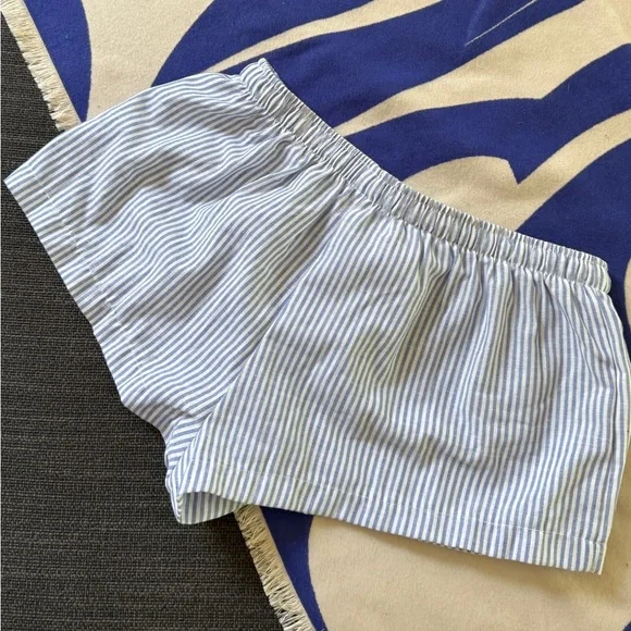 LOW RISE SHORTS WHITE BLUE SIZE 4 US - Picture 2 of 2
